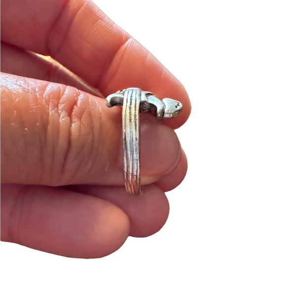 Silver Guitar Unisex Wrap Style Ring - Picture 4 of 6